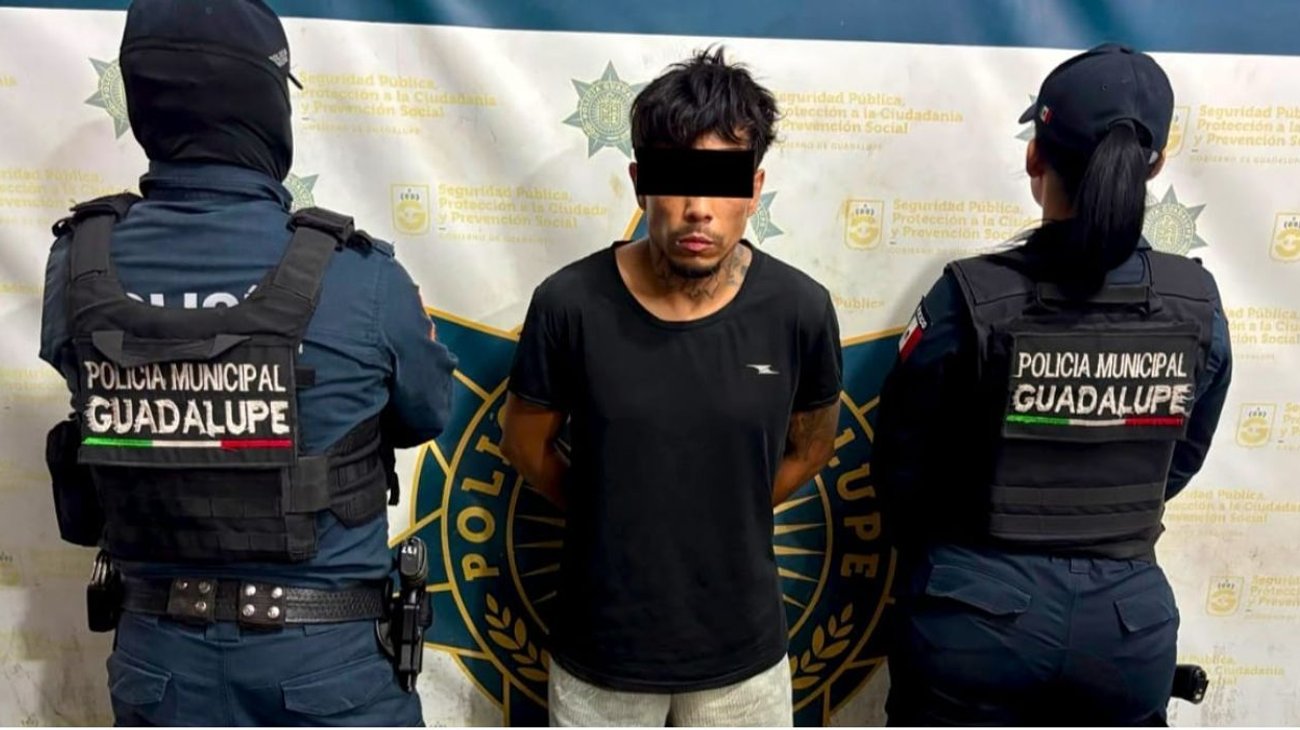 Detienen a hombre armado tras persecución en Guadalupe