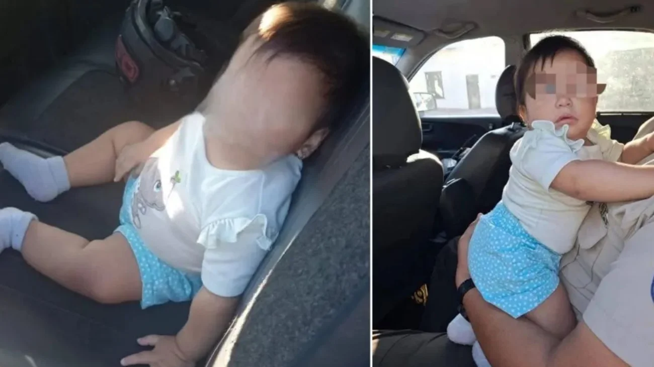 Bebé de ocho meses gatea por una vía tras asesinato de su madre