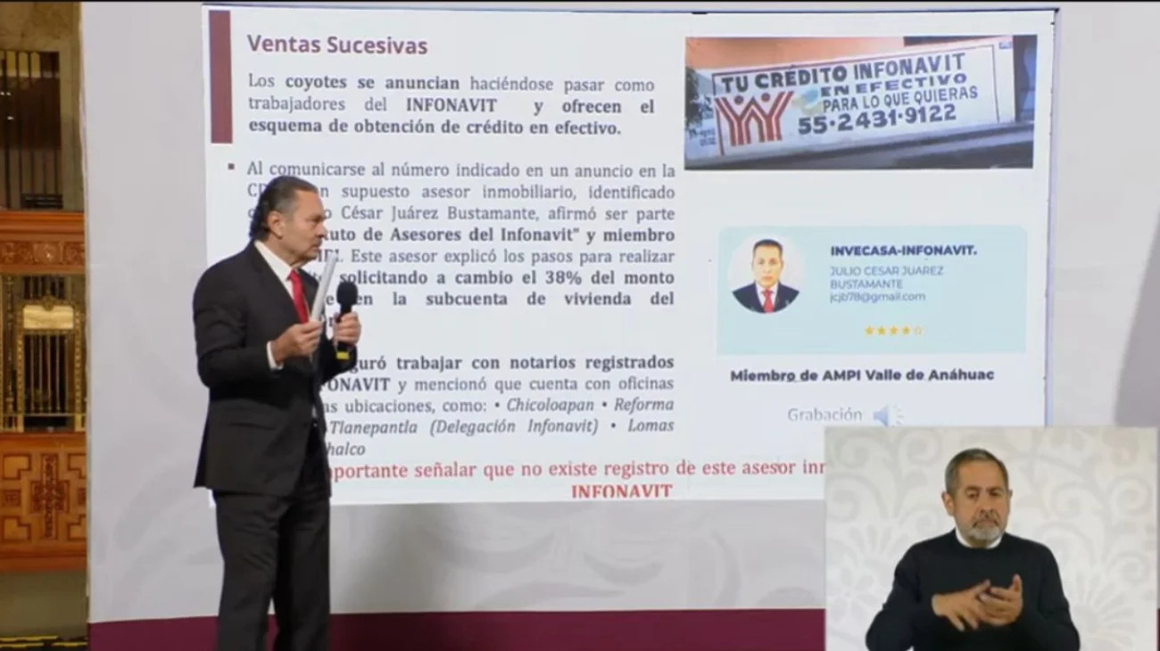 Exhibe Infonavit a 'coyotes' que ofrecen créditos en efectivo