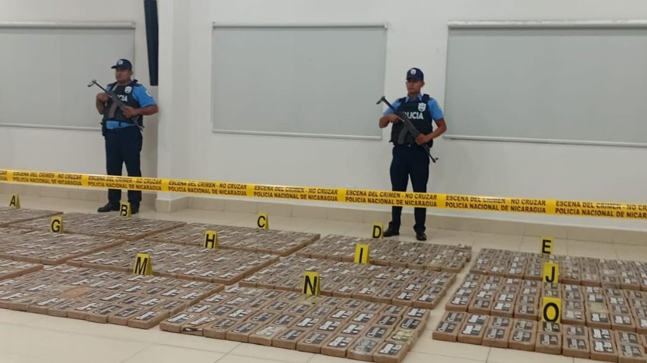Incautan casi 700 kilos de cocaína en Nicaragua