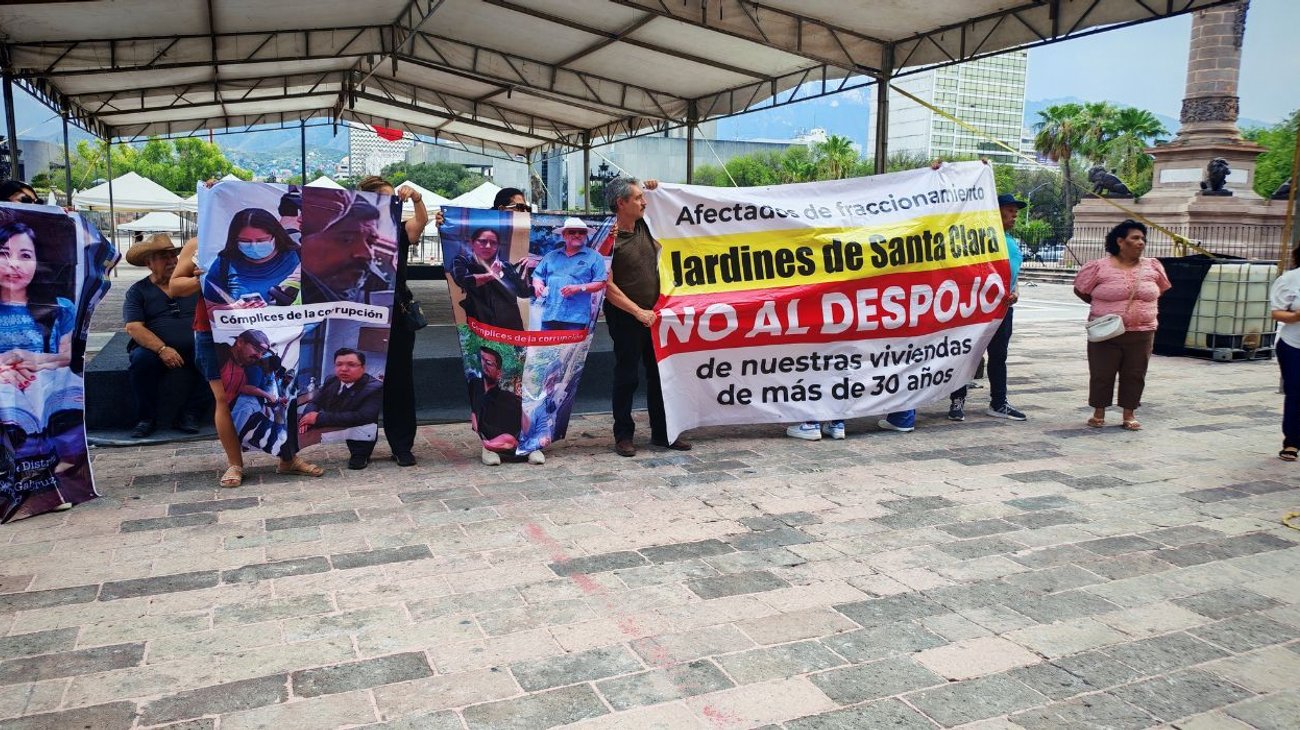 Protestan vecinos de Guadalupe ante riesgo de desalojo