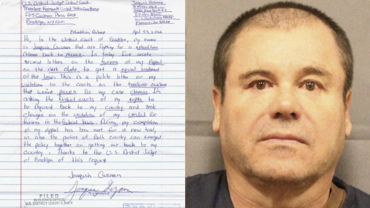 Juez niega a 'El Chapo' Guzmán petición de extradición a México