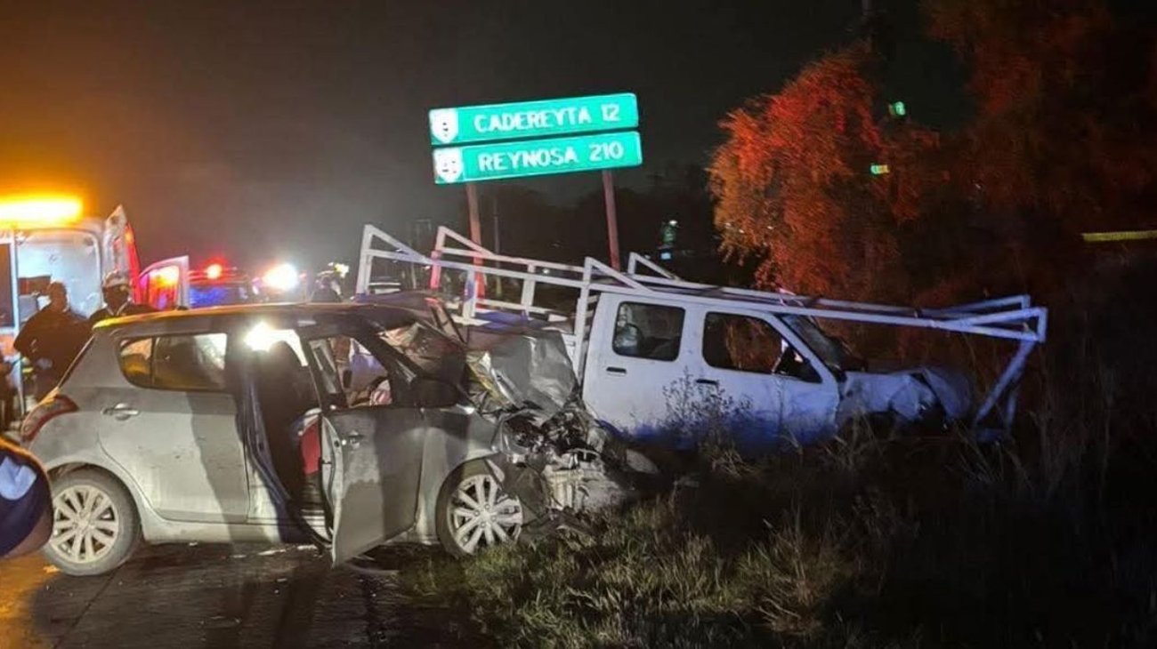 Muere mujer tras accidente vial en carretera Cadereyta-Allende