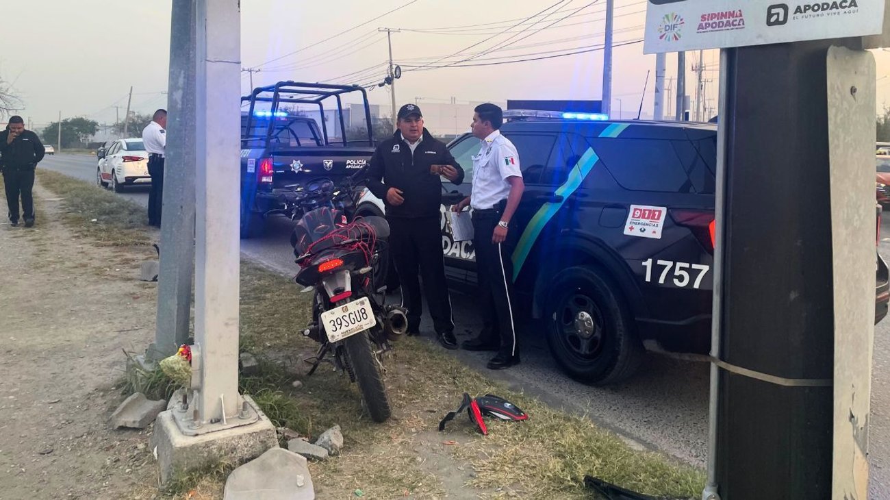  Choca contra motocicleta, lo deja lesionado y se da a la fuga