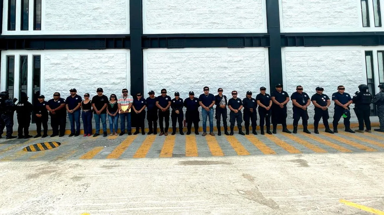 Más de 20 policías detenidos en Chiapas por asociación criminal