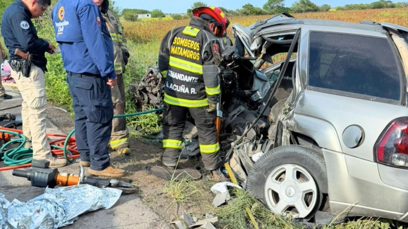 Revelan identidad de víctimas del choque Matamoros-Victoria