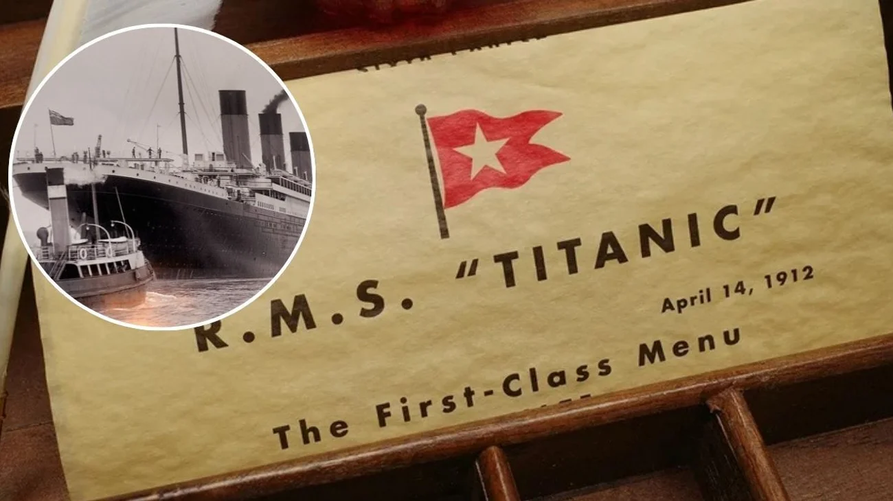 La última cena servida en el Titanic antes de la tragedia