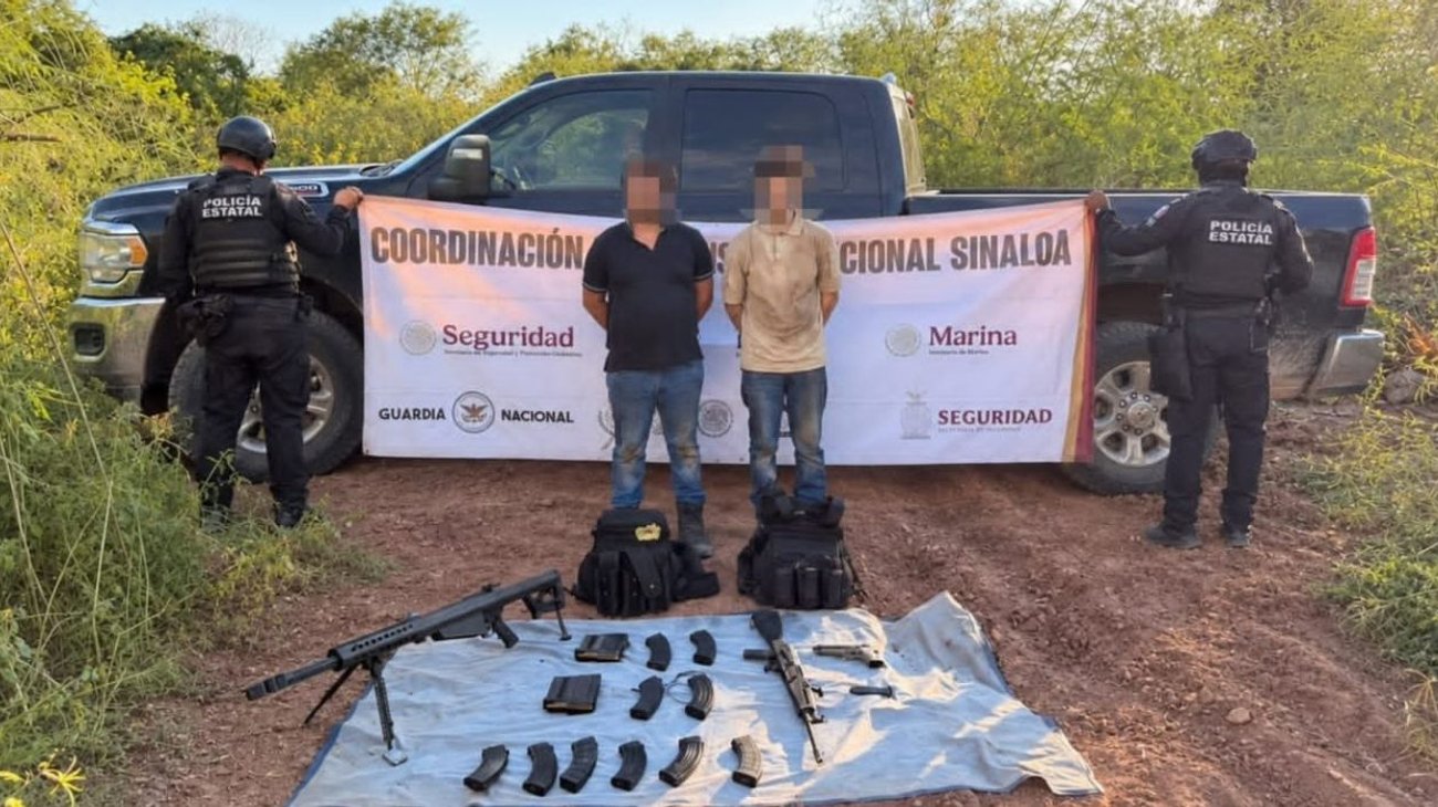Tratan de huir a balazos y caen con potente armamento