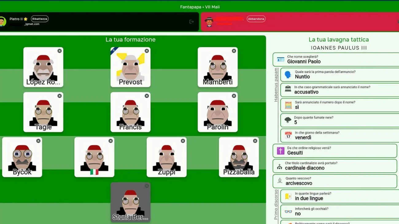 'Fantapapa', el juego de futbol que te permite elegir al papa