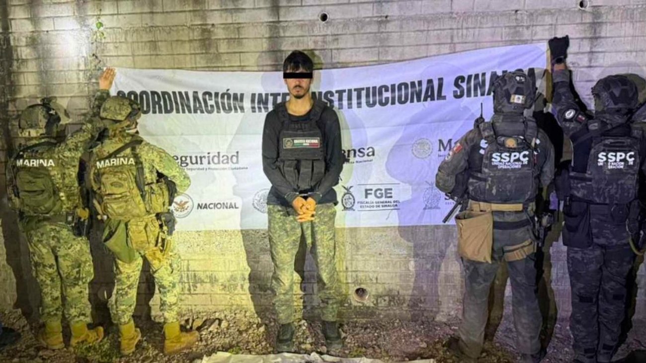 Detienen a integrante de 'Los Chapitos' con armas y explosivos