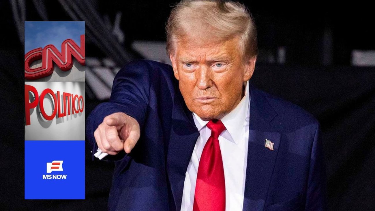 Trump veta de la Casa Blanca a CNN, MS NOW y Politico por mentir