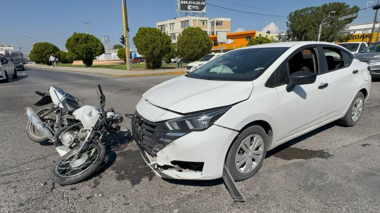 Choque múltiple en la Zona Centro dejó un lesionado