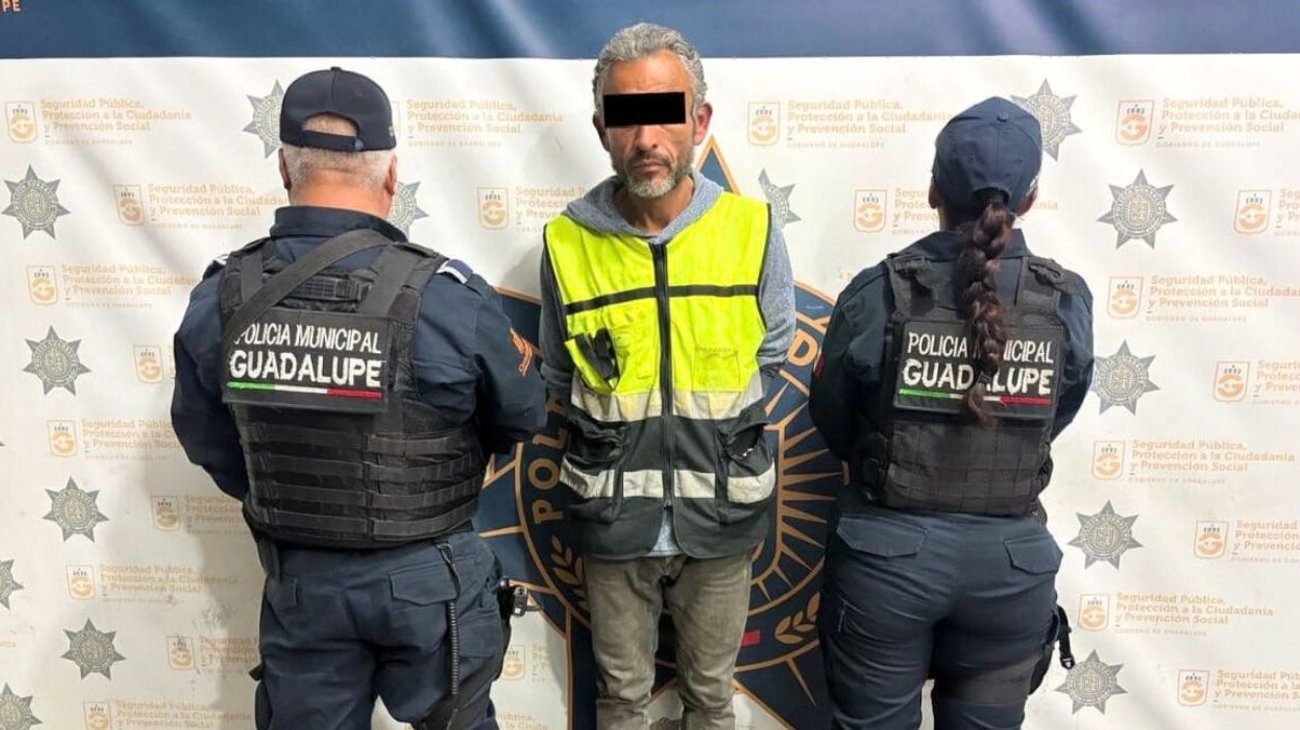 Cae asaltante en flagrancia tras robo con violencia en Guadalupe