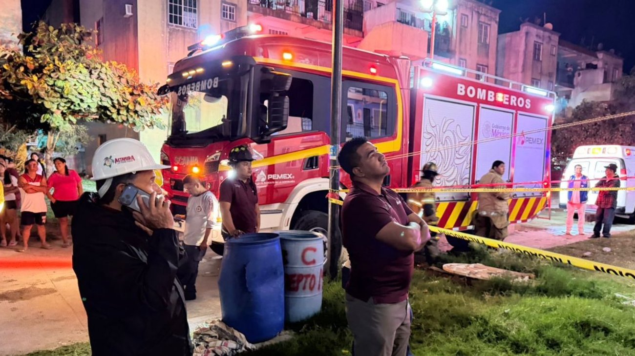 Fuerte explosión daña edificio y deja un lesionado en Altamira