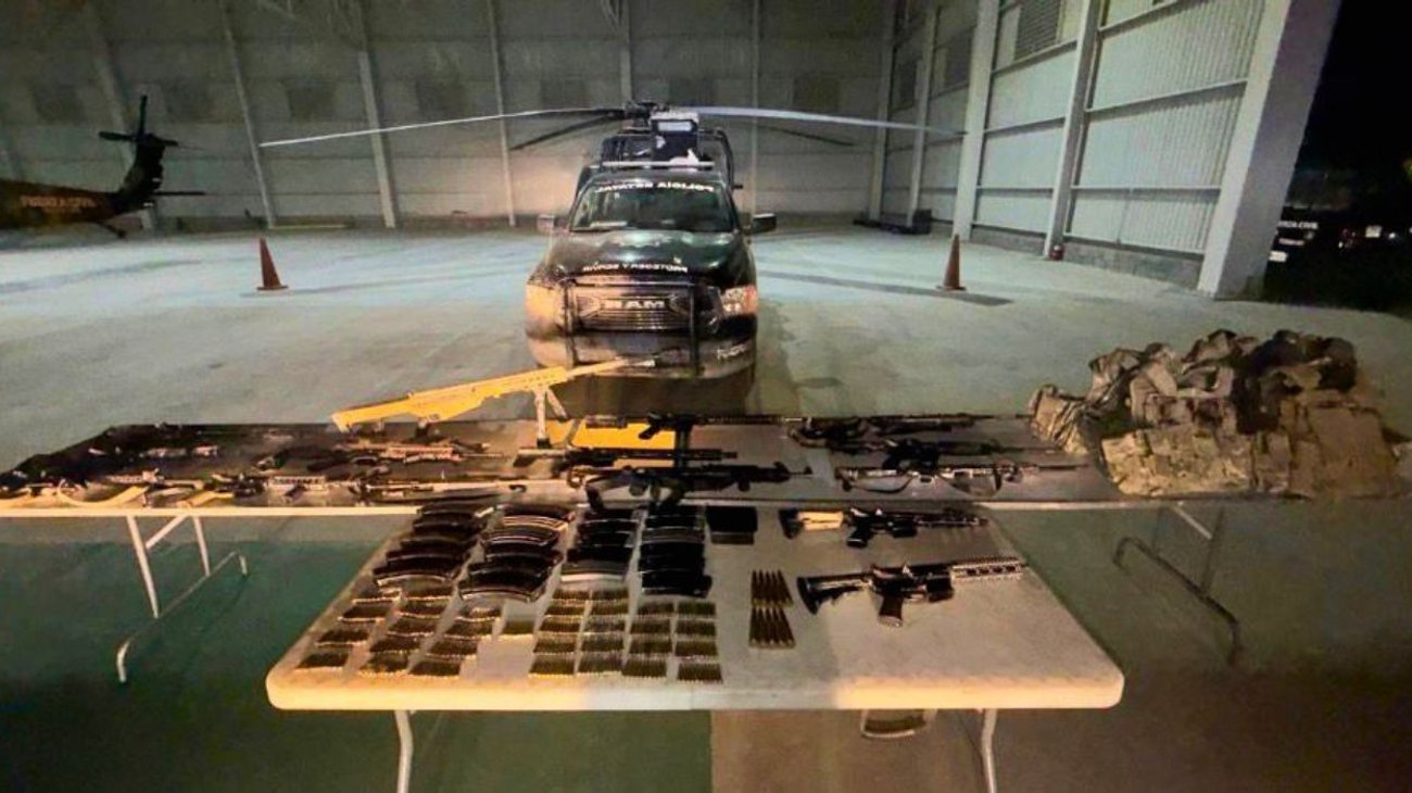 Aseguran arsenal y vehículos tras ataque armado en Dr. Coss