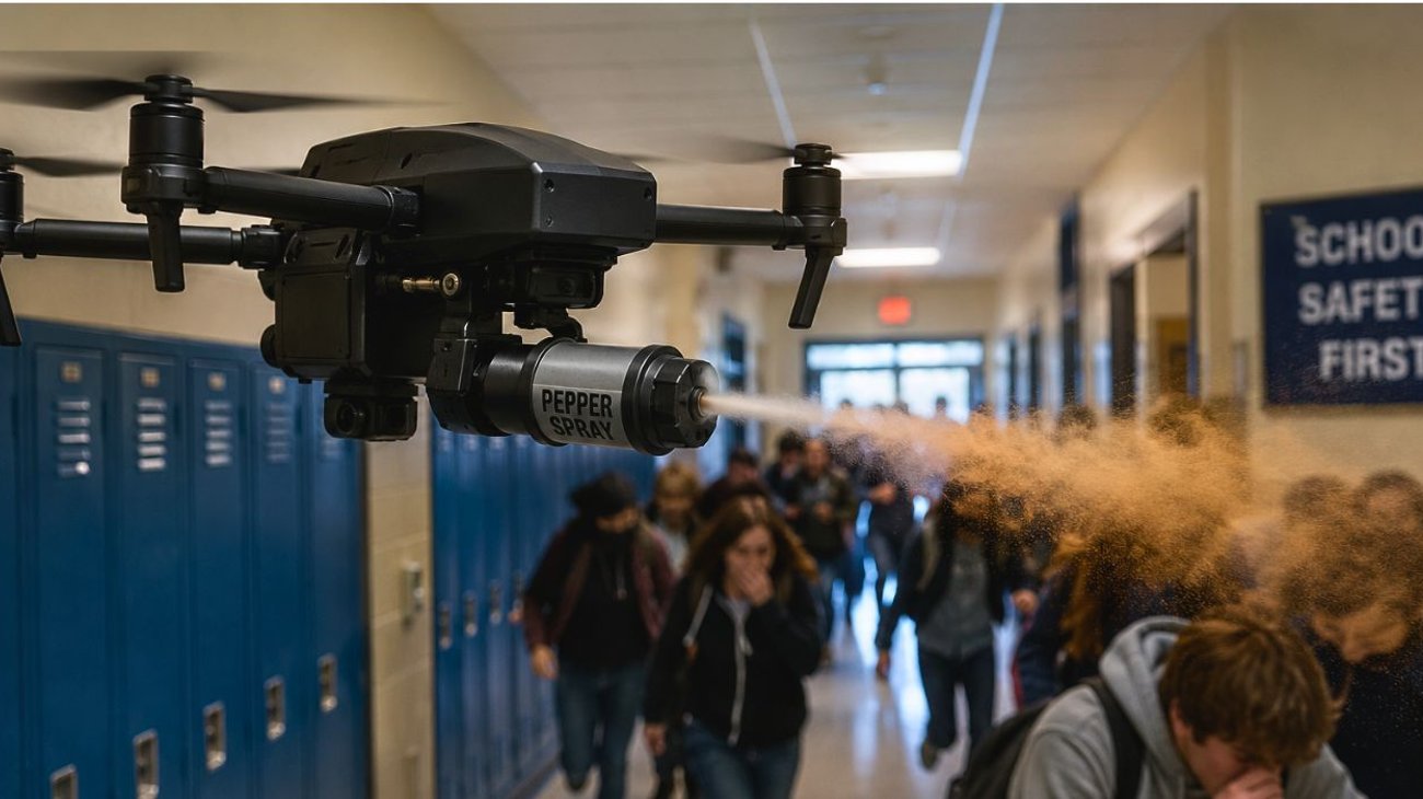 Escuelas usarán drones con pimienta para frenar tiroteos en EUA