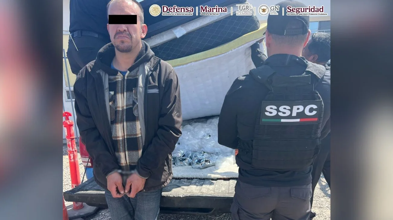 Hombre es detenido con 203 kg de metanfetamina en Baja California