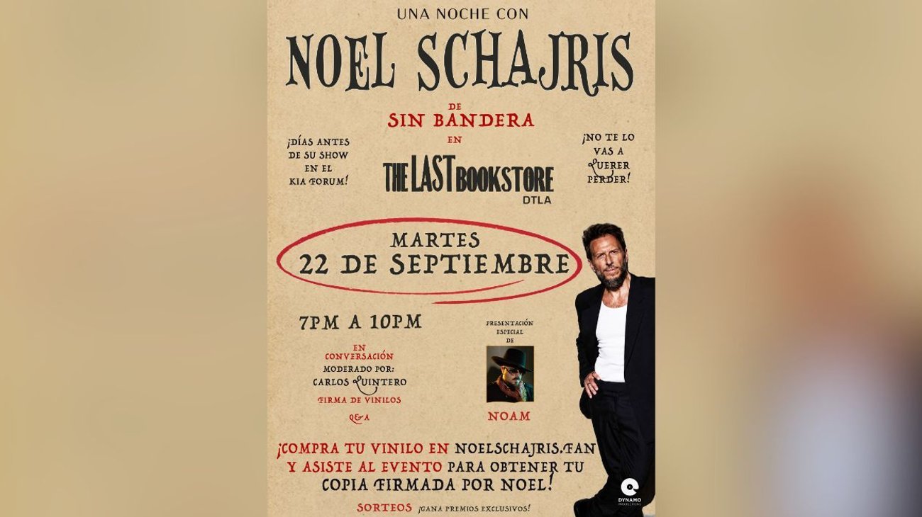 Ofrecerá Noel Schajris evento exclusivo en Los Ángeles