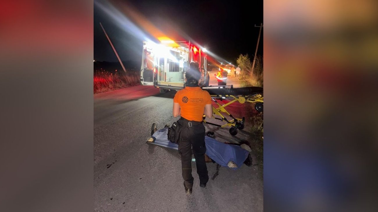 Muere hombre arrollado por camioneta que huyó en Cadereyta 