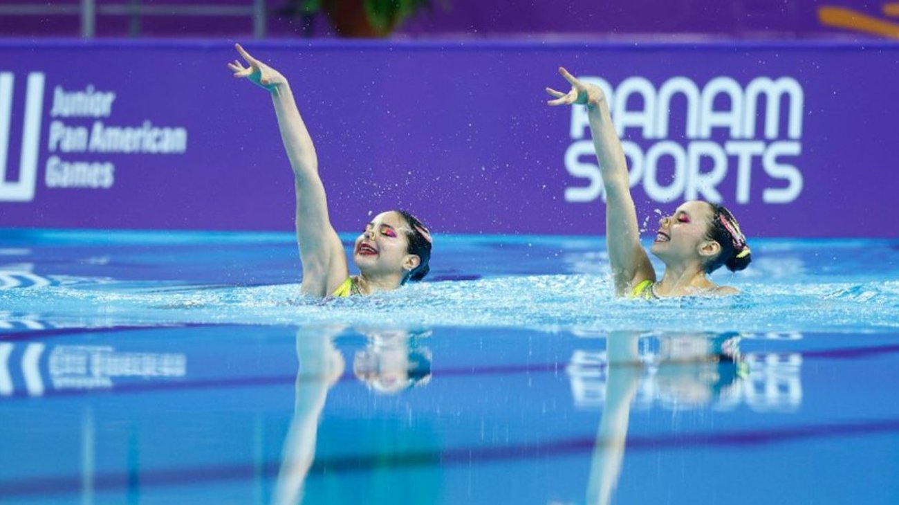 ¡Oro para México! en duetos de natación panamericana junior