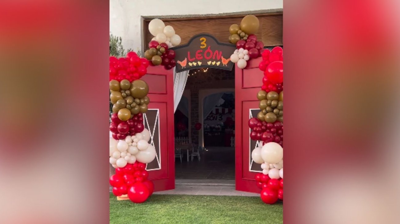 Carlos Rivera festeja el tercer cumpleaños de su hijo León