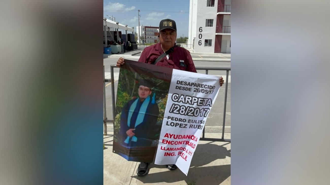 Padre busca desde 2017 a su hijo desaparecido en Reynosa