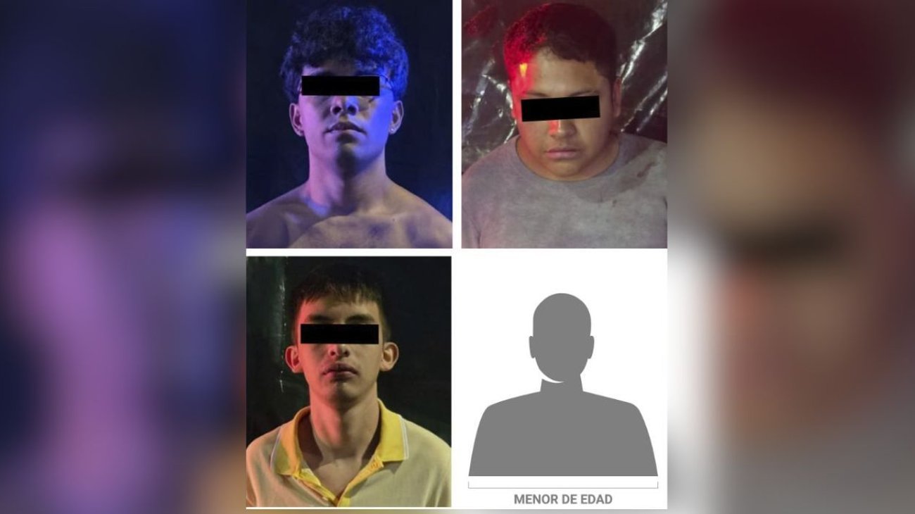 Detienen a 4 jóvenes por extorsionar a vendedores de tortas