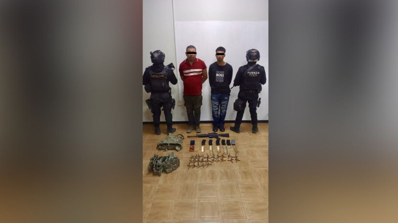 Captura Fuerza Civil a dos presuntos generadores de violencia