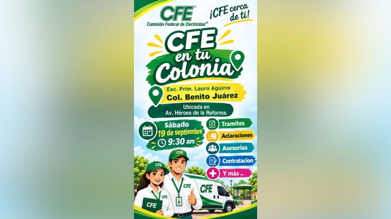 Alista CFE jornada de regularización en Reynosa