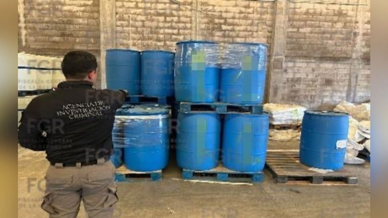 Decomisan 49 toneladas de sustancias químicas en Sinaloa