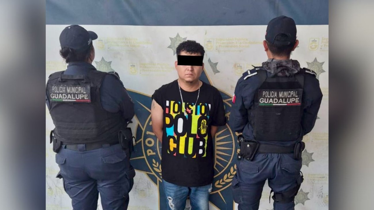Tras persecución detienen a distribuidor de droga en Guadalupe