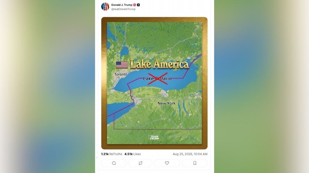Google Maps cambia nombre del lago Ontario a lago América