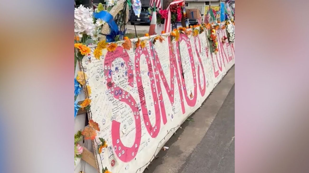 Llenan con 'Yo voté' memorial de mexicano baleado por ICE