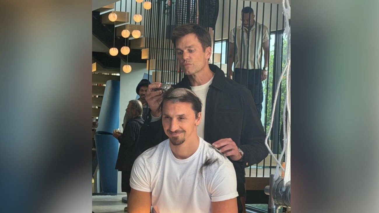 Zlatan Ibrahimovic 'pierde apuesta' ante Tom Brady 