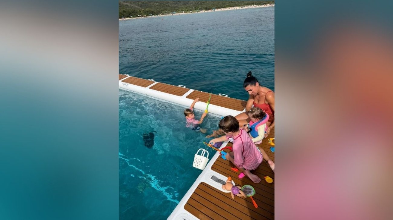 Sophie Kumpen muestra emotivo momento junto a sus nietos