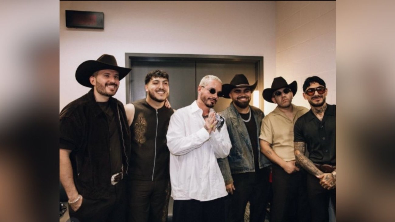 Presume J Balvin encuentro con Grupo Frontera