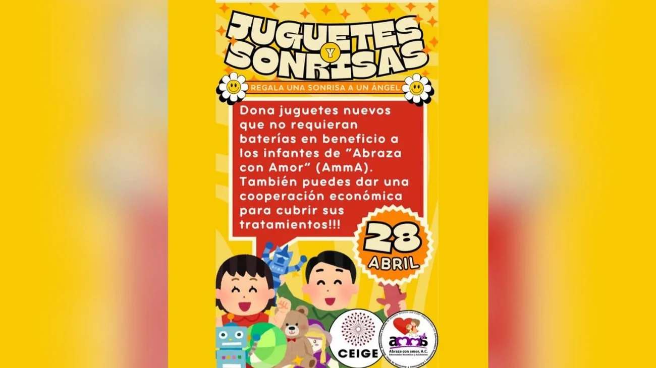 Invitan a donar juguetes y apoyo para niños en vulnerabilidad