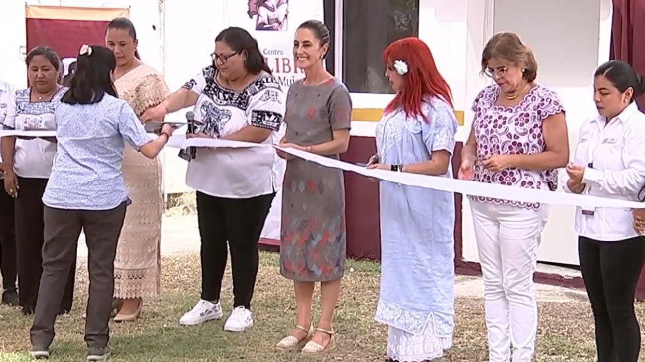 Inaugura Sheinbaum Centro Libre para las Mujeres en Campeche