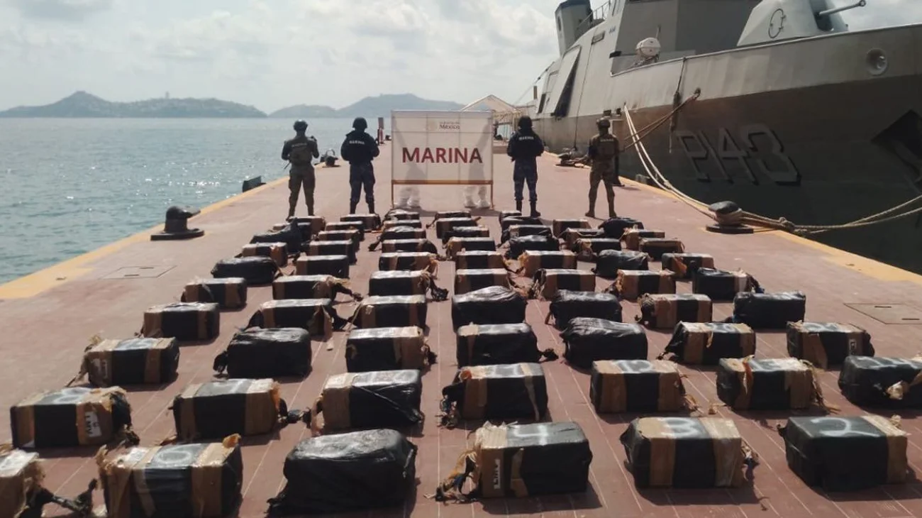 Incauta la Marina 68 bultos de cocaína en la costa de Guerrero