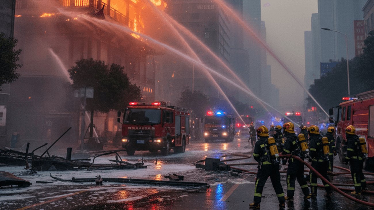 Ocho muertos en el incendio de un edificio en el sur de China