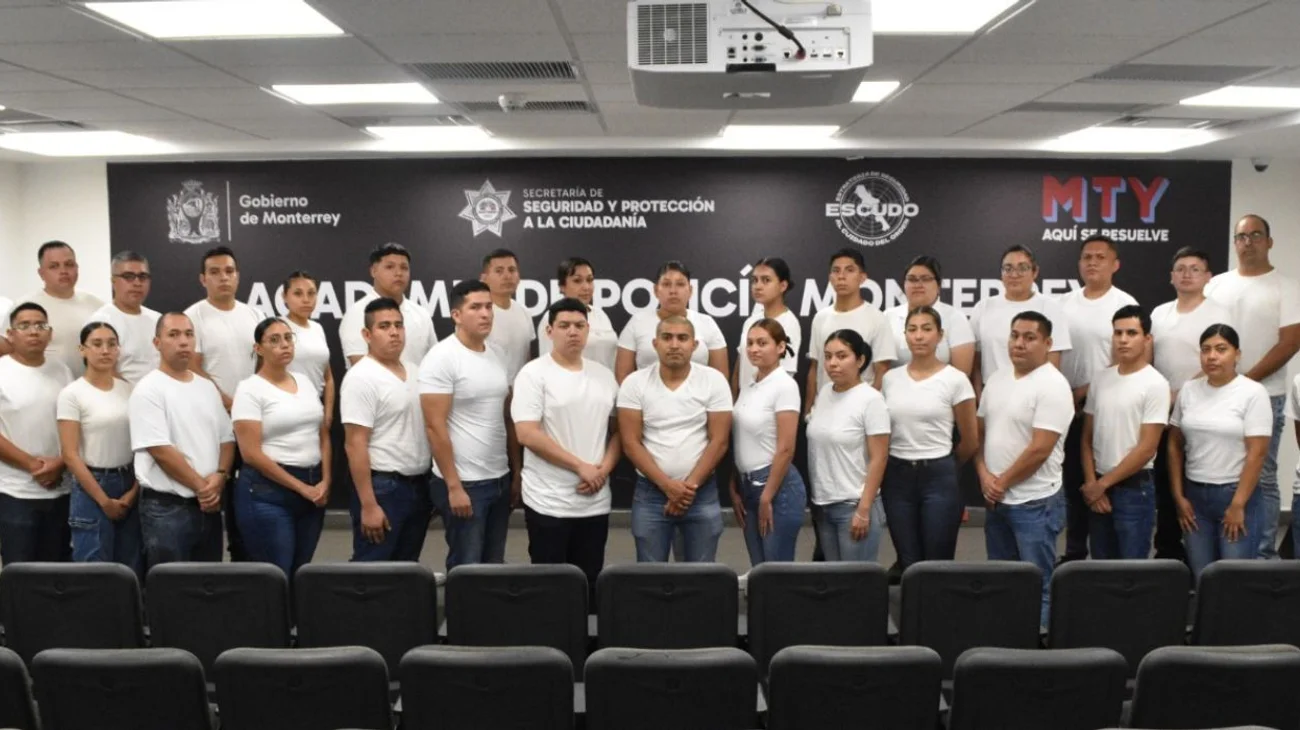 Entran 34 nuevos cadetes a la Academia de Policía Monterrey