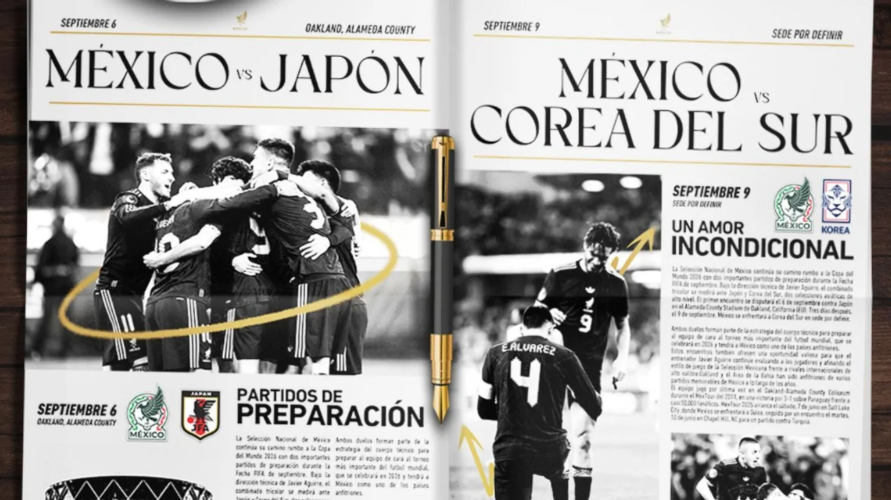 Selección Mexicana confirma partidos rumbo al Mundial 2026