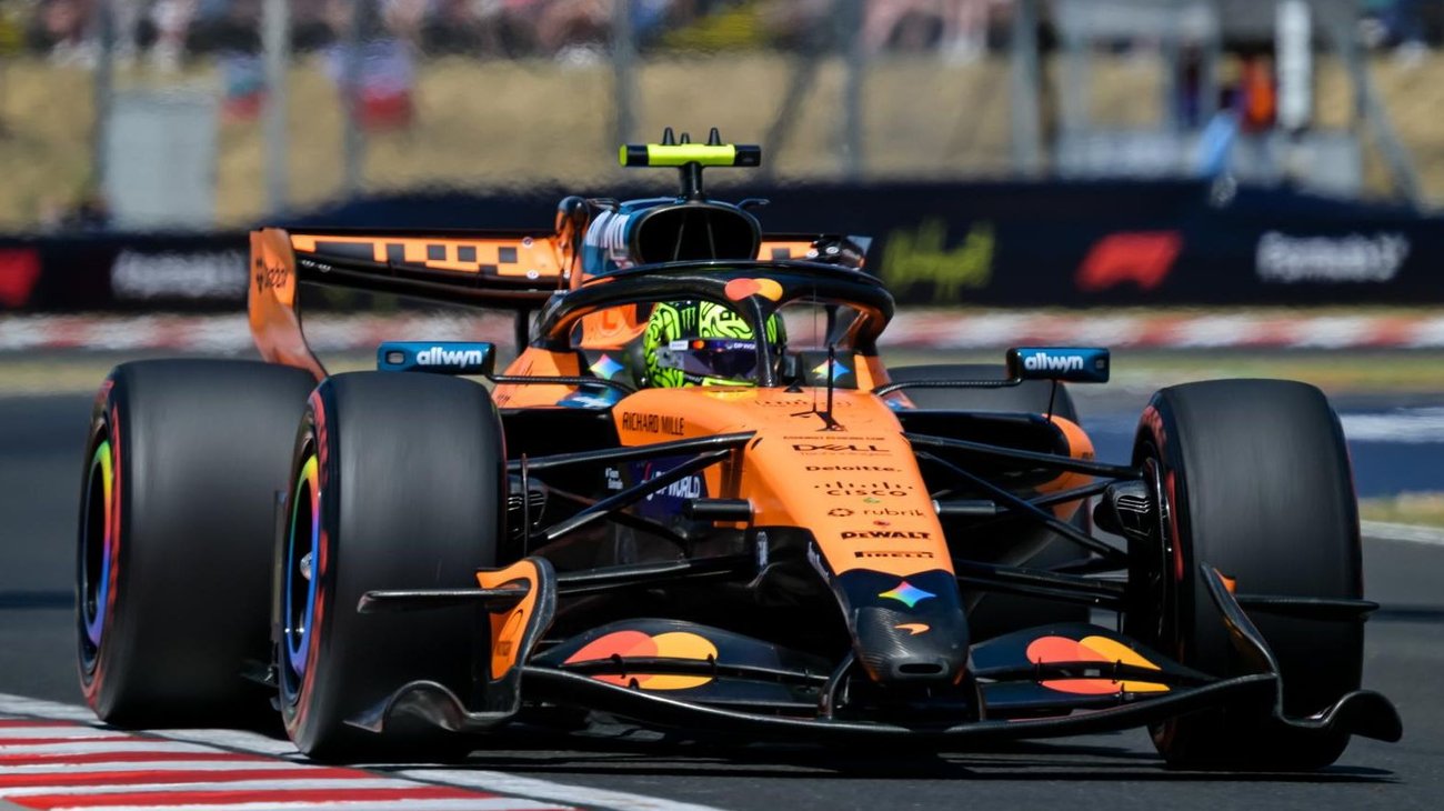 Lando Norris le 'roba' la pole a Hamilton para el GP de Hungría