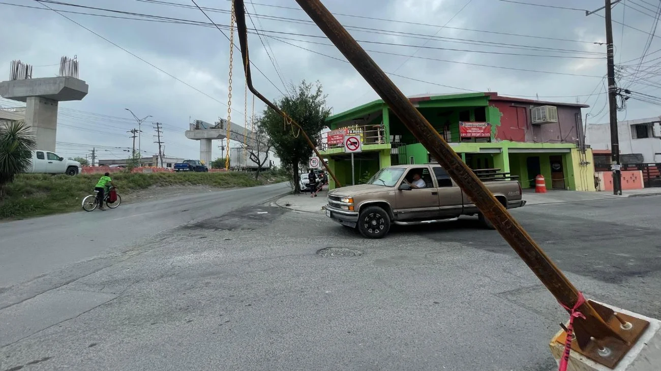 Limitador de altura a punto de colapsar en Guadalupe