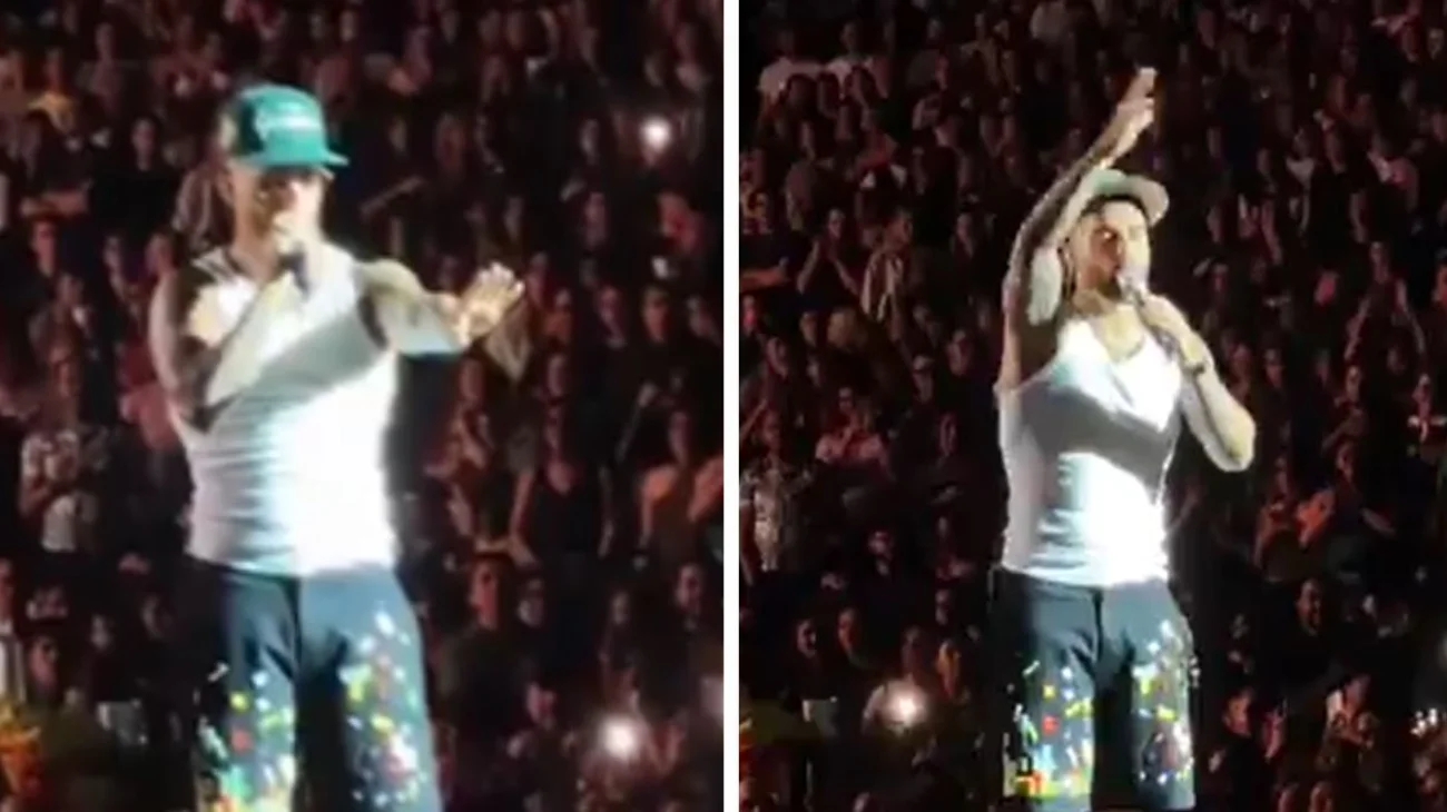 Maluma detiene concierto para regañar a fan que llevo a su bebé