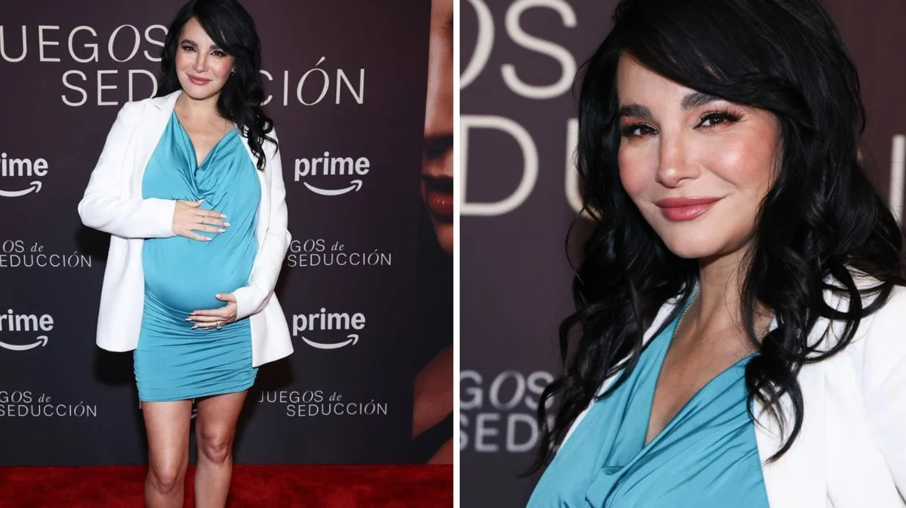 Martha Higareda hace primera aparición embarazada en red carpet