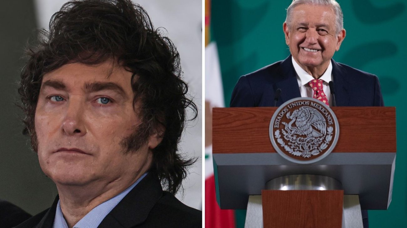 Milei muestra las 'agresiones' que ha recibido de AMLO