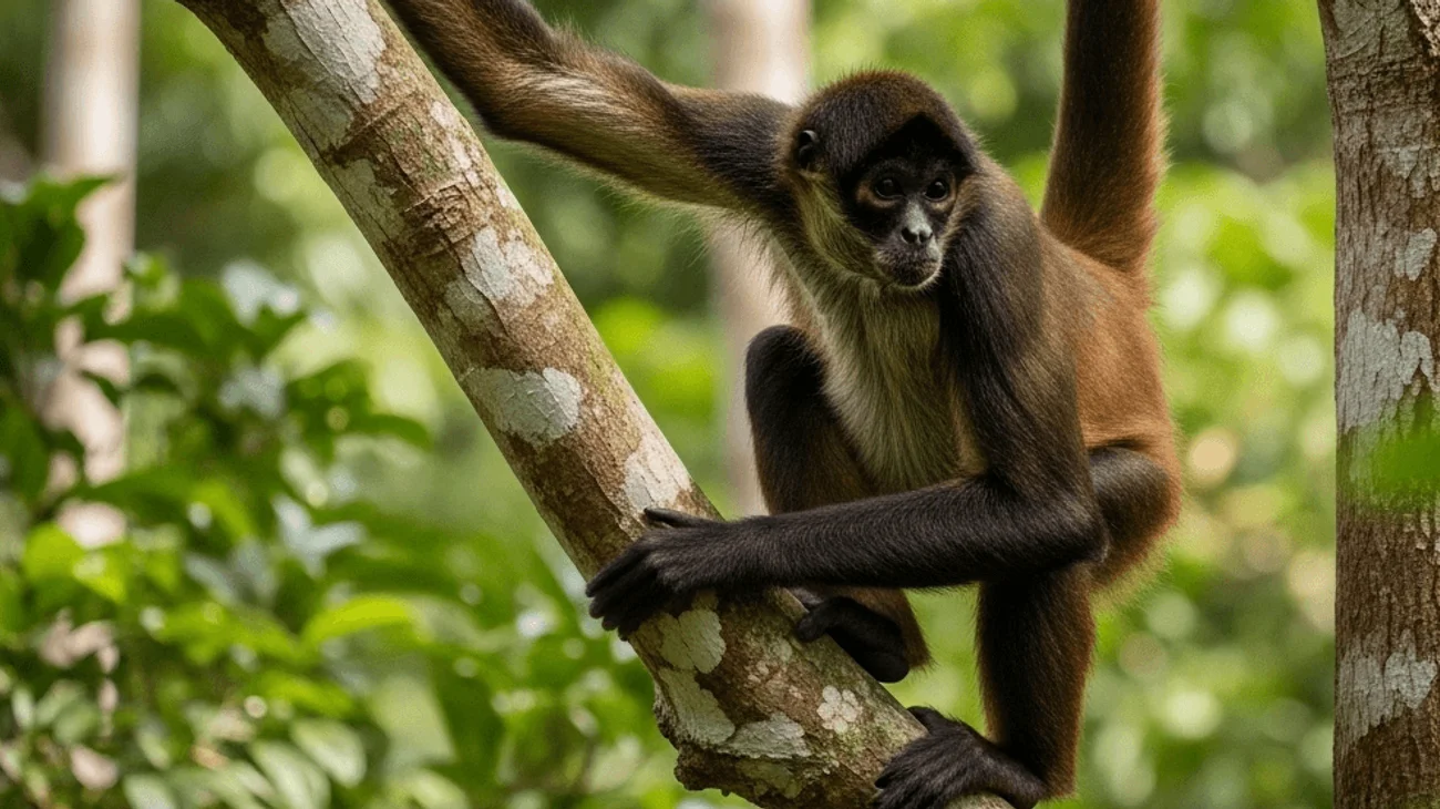 Mono araña ataca a hombre en el centro de Monterrey