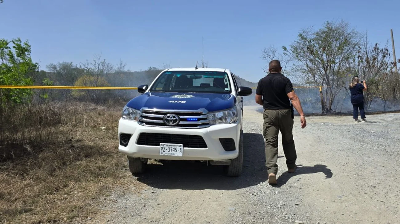 Localizan hombre muerto y calcinado en Montemorelos