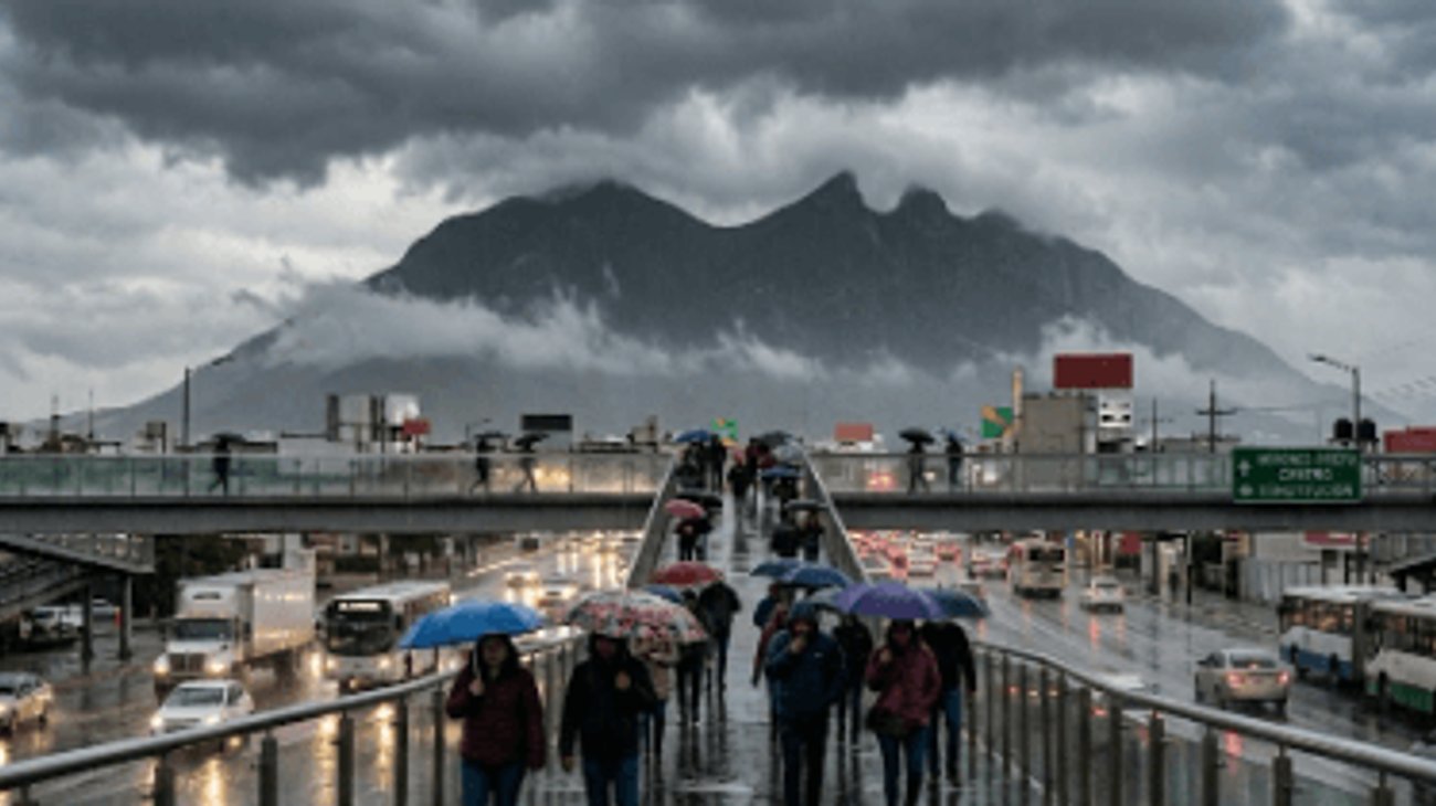 Anuncian nuevo frente frío con lluvias en Nuevo León